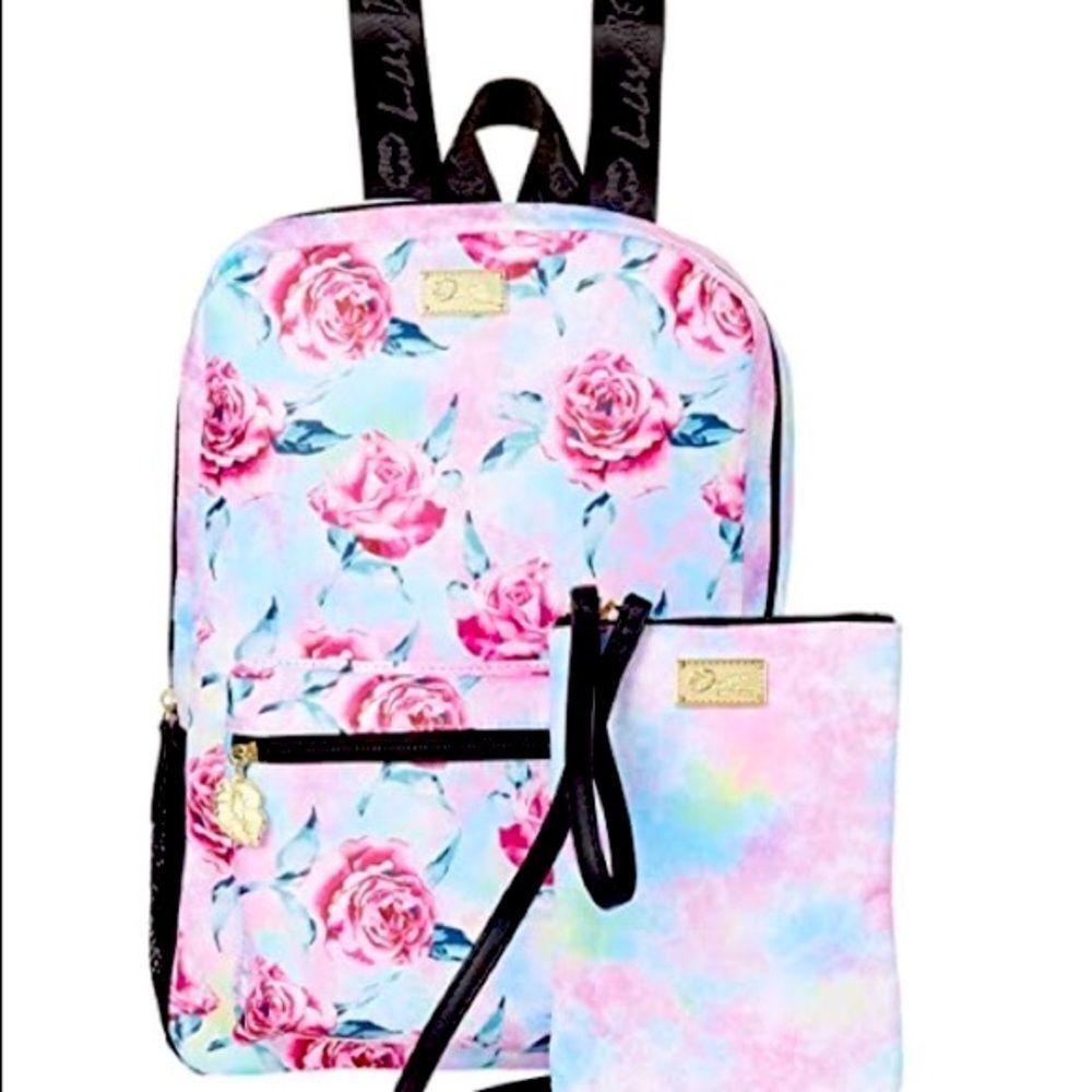 Betsey Johnson LuvBetsey Floral Print Backpack Set
